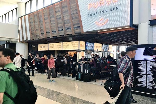 Passengers at Newark Airport