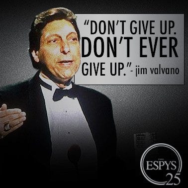 ESPYS on X: "In 1993, Jimmy V was awarded with the @Cadillac Arthur Ashe  Award and delivered one of the best speeches ever! https://t.co/2IeospEy3G  https://t.co/cqFwioB2C6" / X