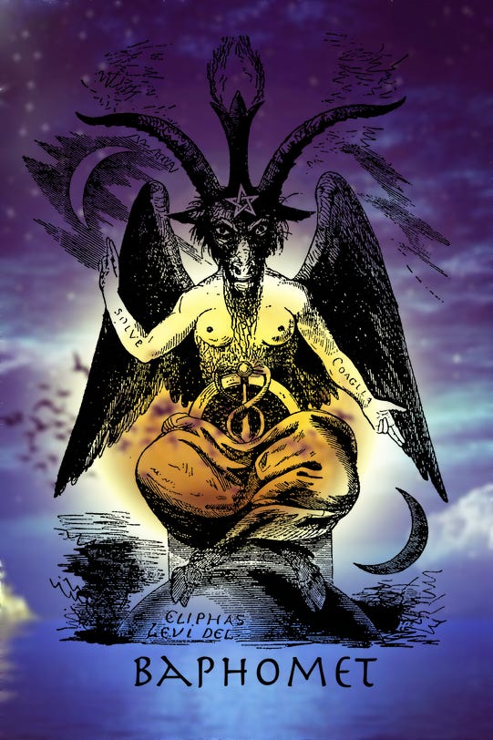 BAPHOMET, THE GOAT OF MENDES. From Levi's Transcendental Magic. ― Manly P. Hall, The Secret ...