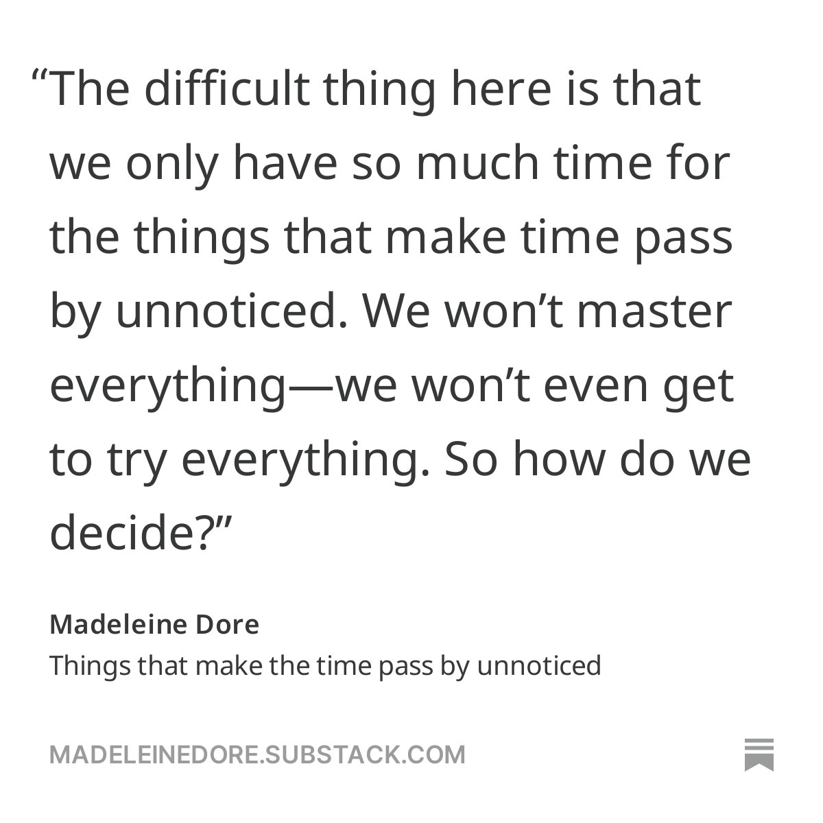 madeline dore quote