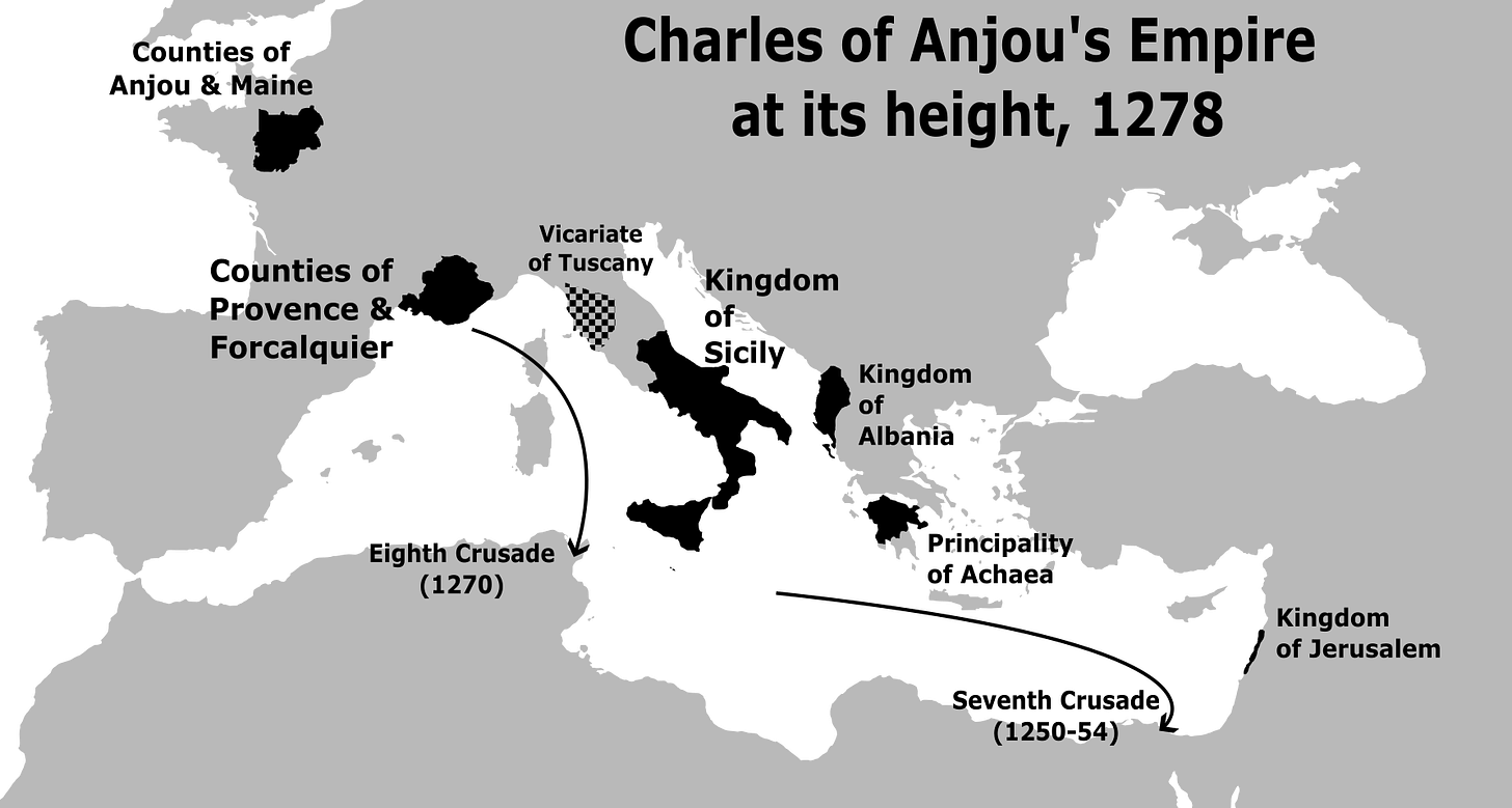 Charles of Anjou empire 1278