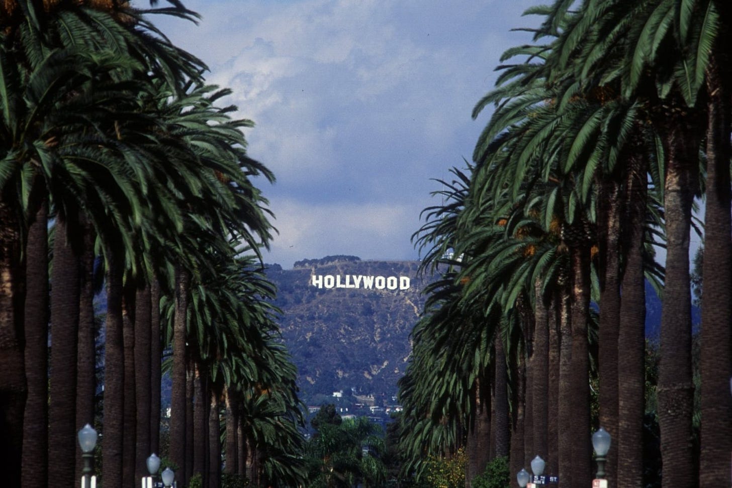 The Hollywood sign in Los Angeles, California. Kanye West has accused the Jews of running Hollywood.