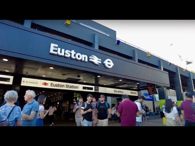 LONDON WALK | Euston Station | England [4K] - YouTube