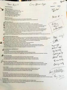 Jamie's Game Notes, Page 1