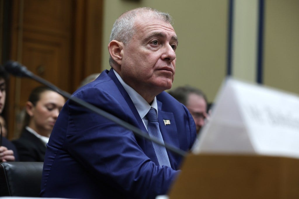 Lev Parnas, former associate of Rudy Giuliani, testifying at a House Oversight and Accountability Committee hearing, Washington, DC