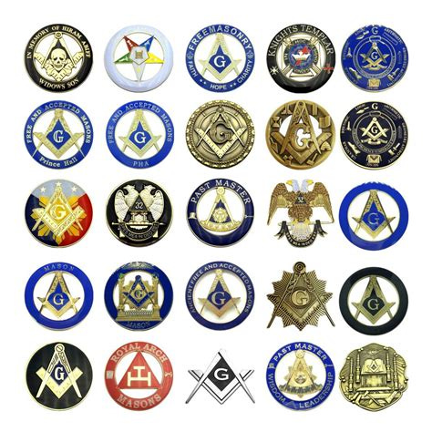 Masonic Car Emblems 3" Compass And Square Masons Auto Truck Multi ...