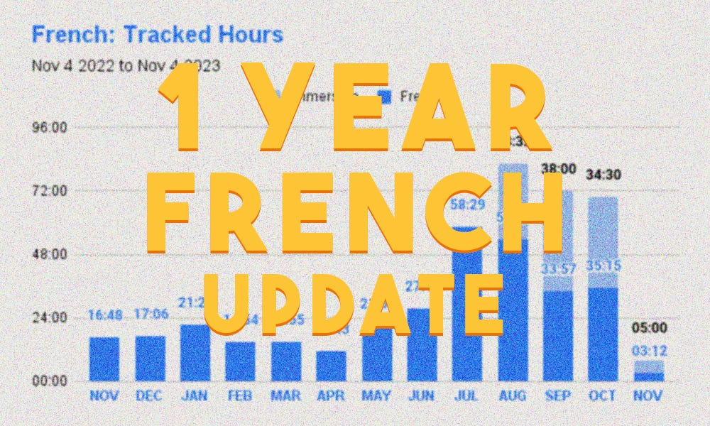 1 year french learning update