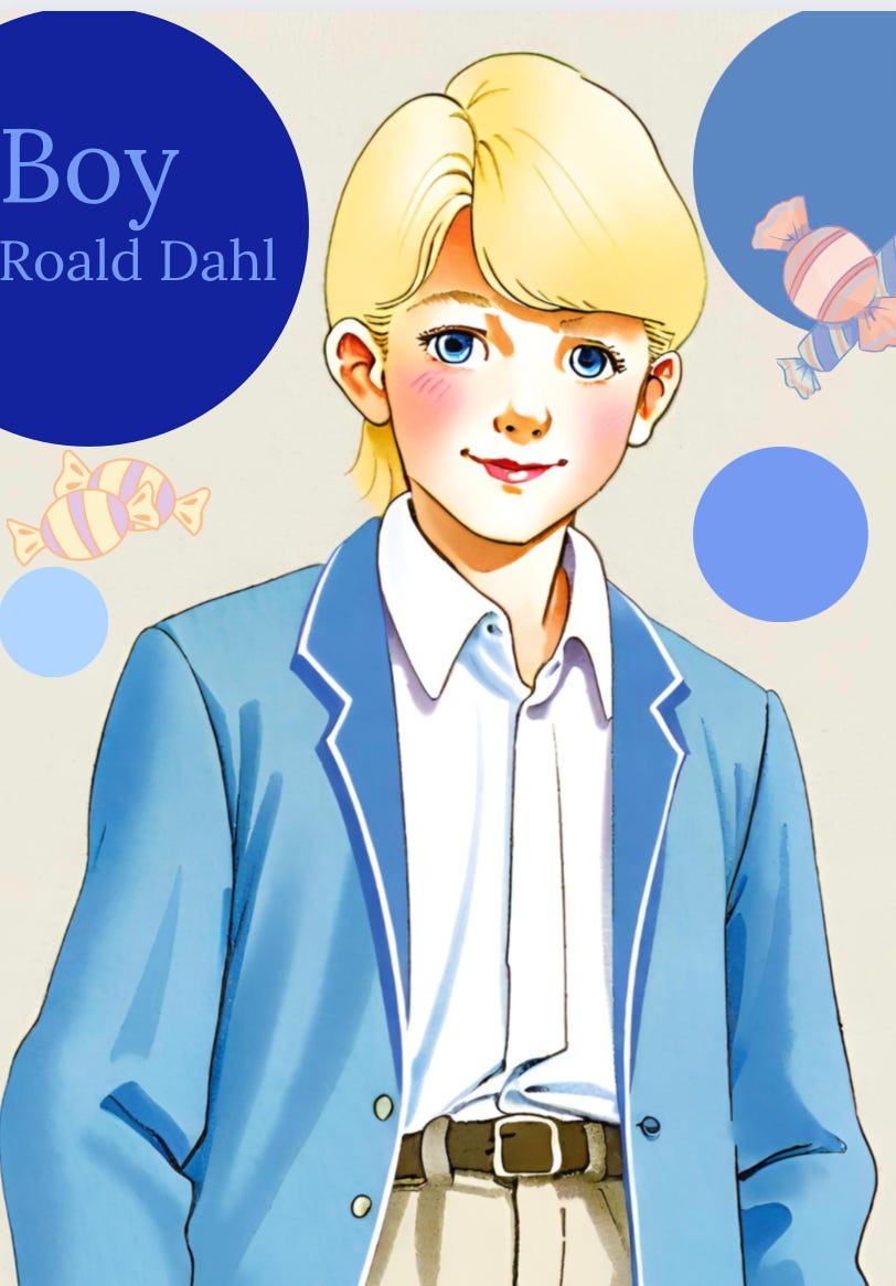 Book cover for Boy by Roald Dahl