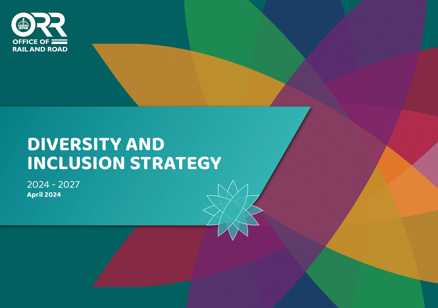 Colourful cover of the ORR report on their Diversity and Inclusion strategy