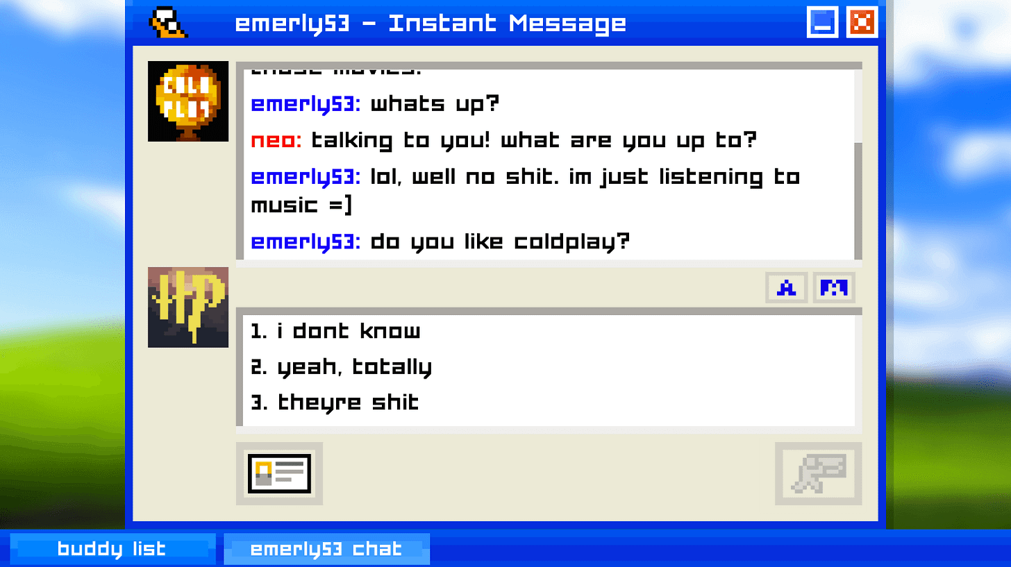 Return to the 2000s With This AIM-Inspired Chat Game | WIRED