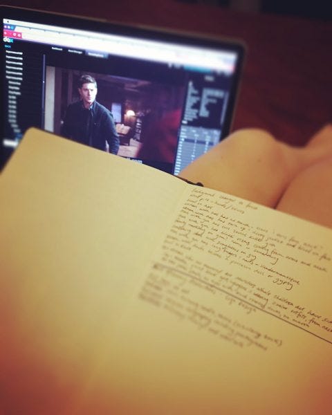 supernatural script in edit