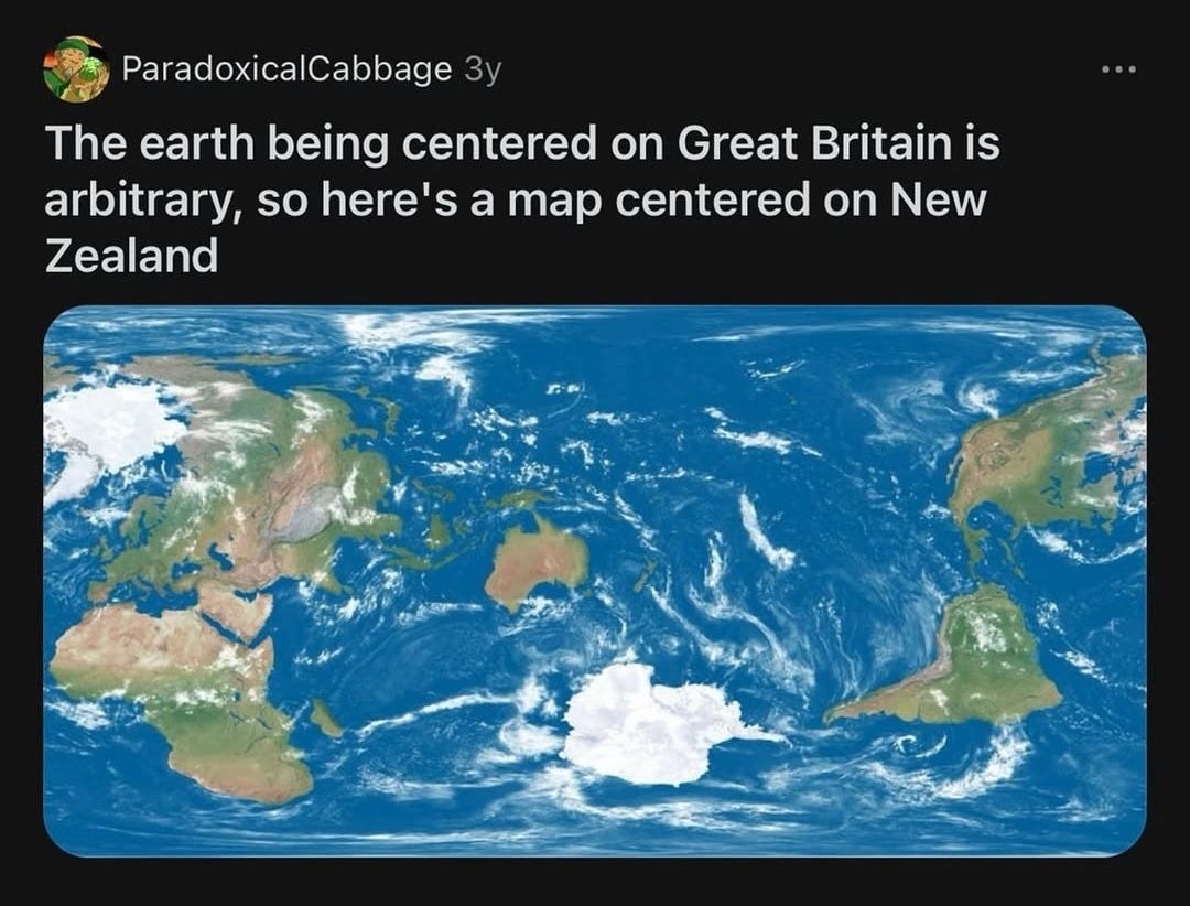 World Map Centered on New Zealand World Map Centered on New Zealand