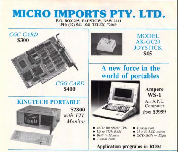 From the June 1986 issue of Australian Personal Computer magazine
