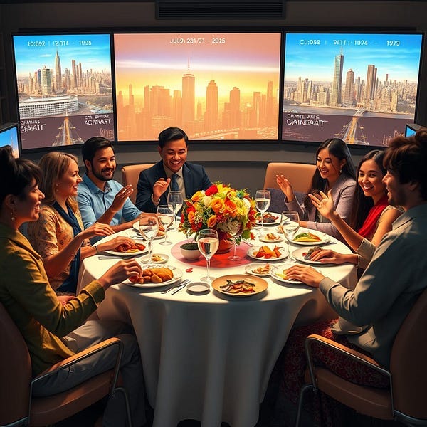 People having a meal