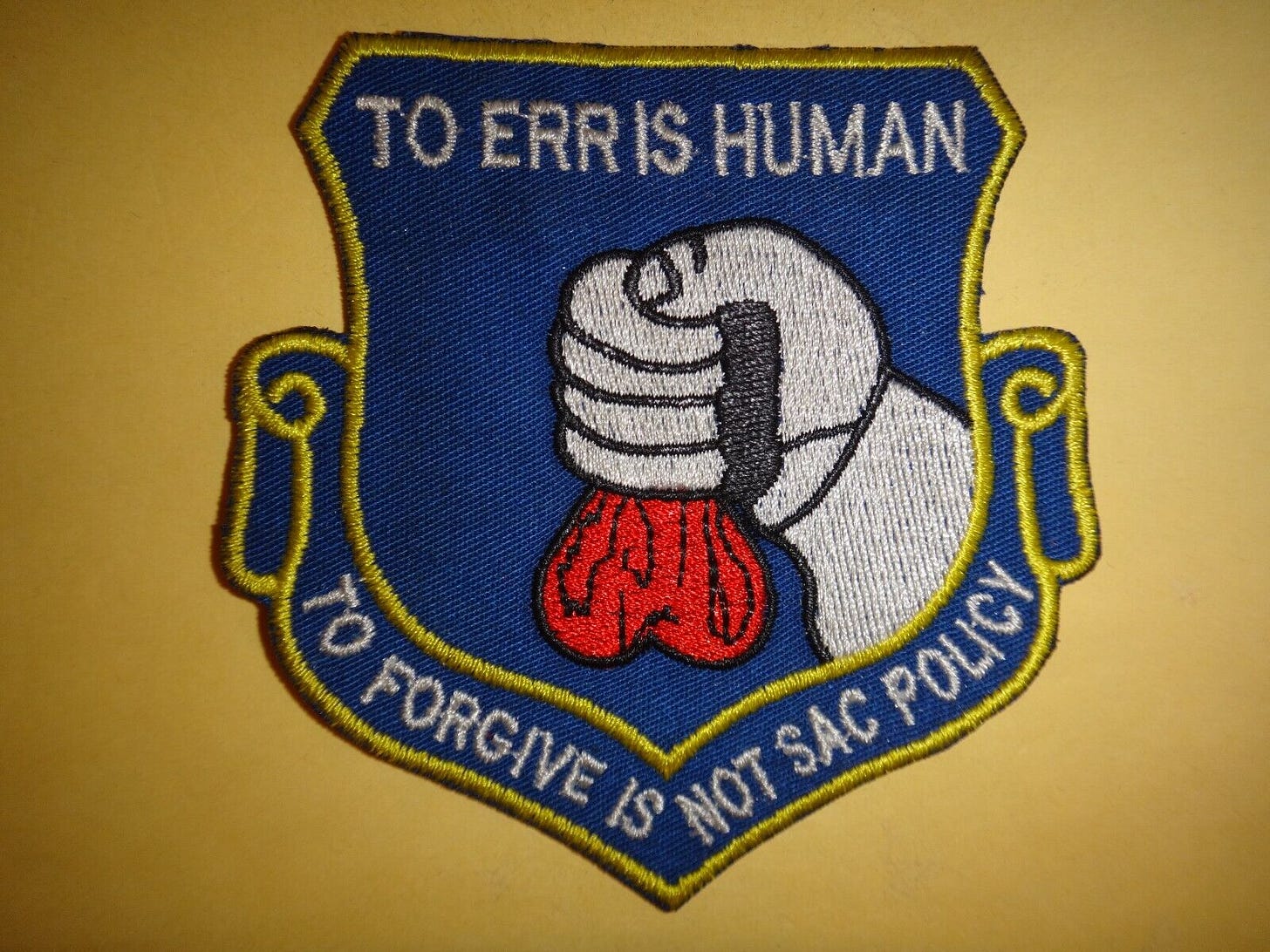Vietnam War Patch USAF Motto TO ERR IS HUMAN TO FORGIVE IS ...