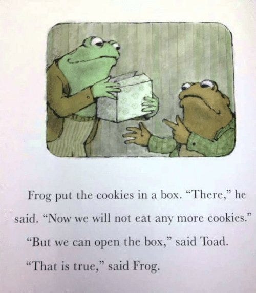Packing Your Temptations Away | Frog and Toad | Know Your Meme