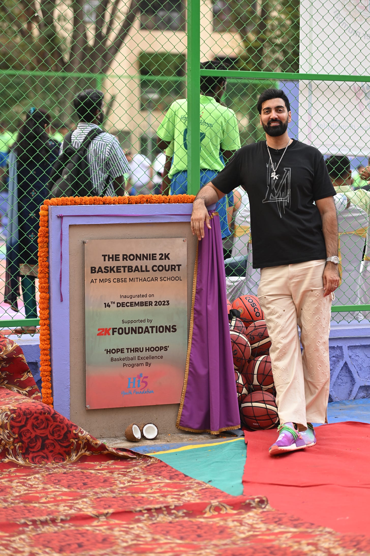 New Mumbai Basketball Court inaugurated by 2K Foundation and Hi5
