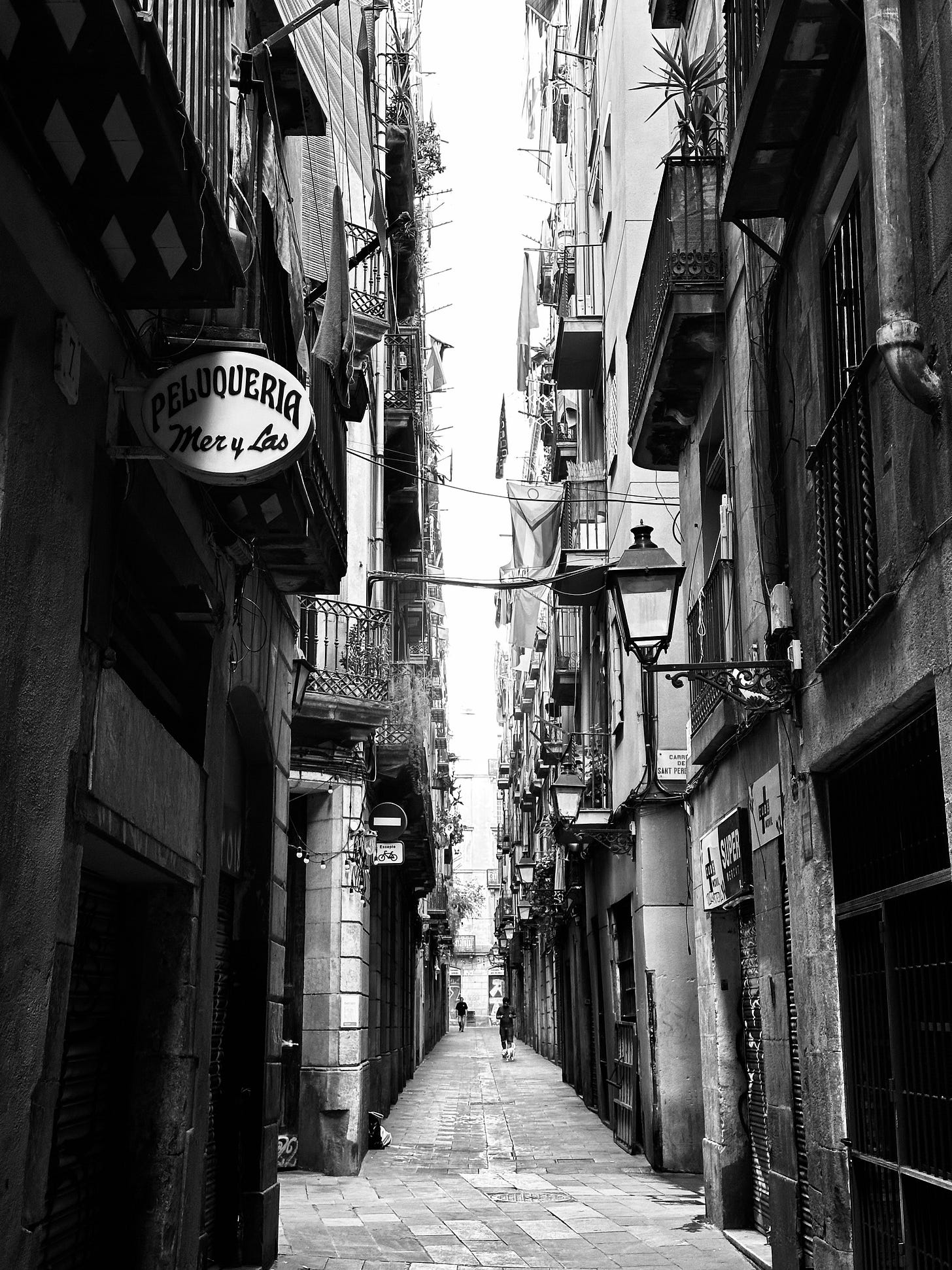 Monochrome photography from Barcelona in Spain