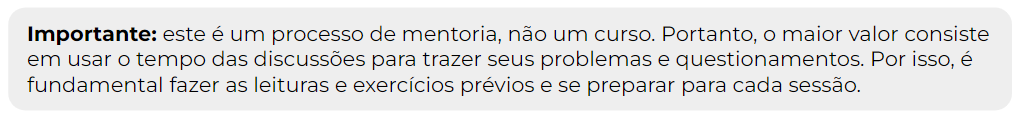 Aviso importante sobre o programa de mentoria AutoGrowth