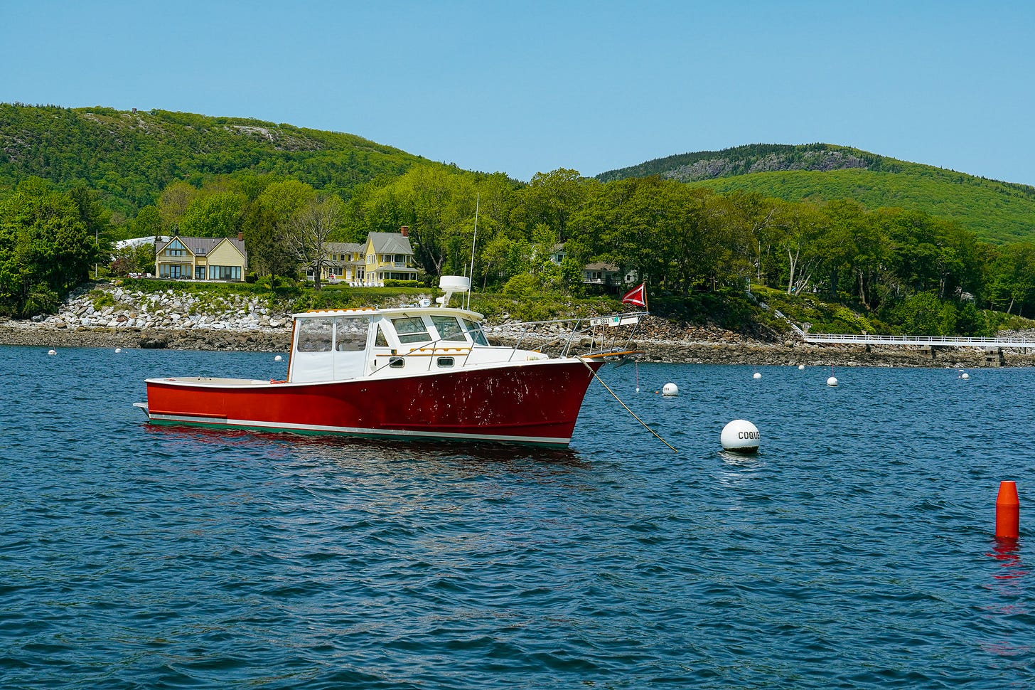 Fishing Boat in Camden, Maine viewed from the Surprise