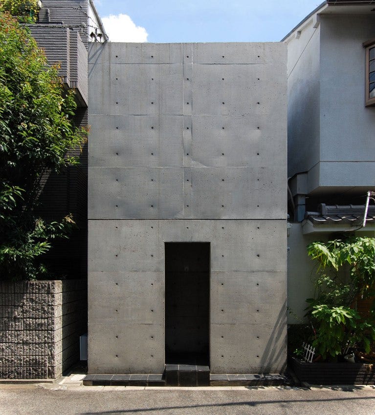 Row House in Sumiyoshi. Azuma House by Tadao Ando | The Strength of  Architecture | From 1998