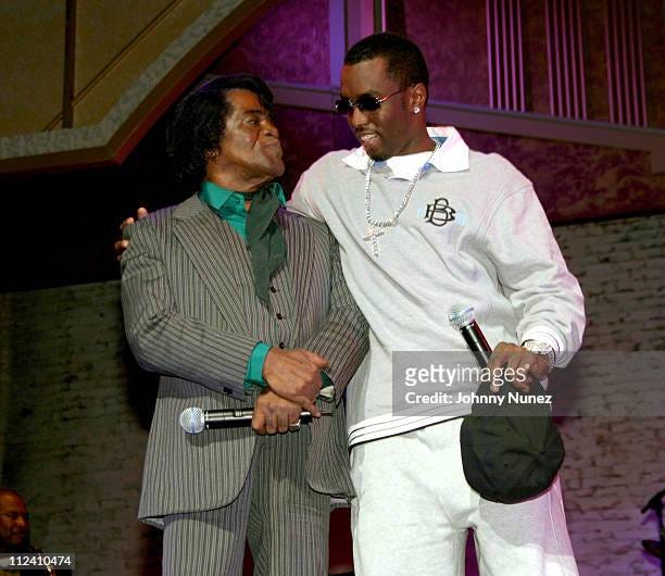 James Brown and Sean "P. Diddy" Combs during Al Sharpton Celebrates... News  Photo - Getty Images
