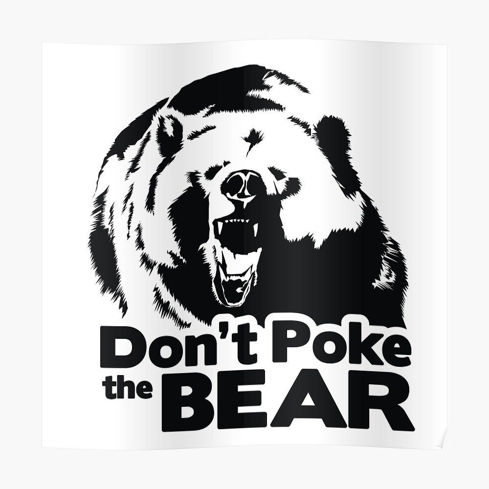 Don't Poke the BEAR" Sticker for Sale by colorfulbundles | Redbubble