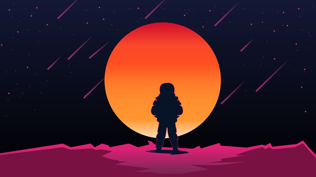 Free planet space astronaut vector