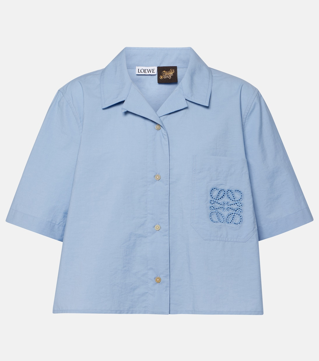 Paula's Ibiza Anagram cropped shirt | Loewe