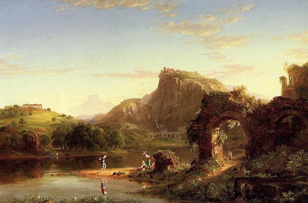 Thomas Cole - "L'Allegro," Hudson River School 