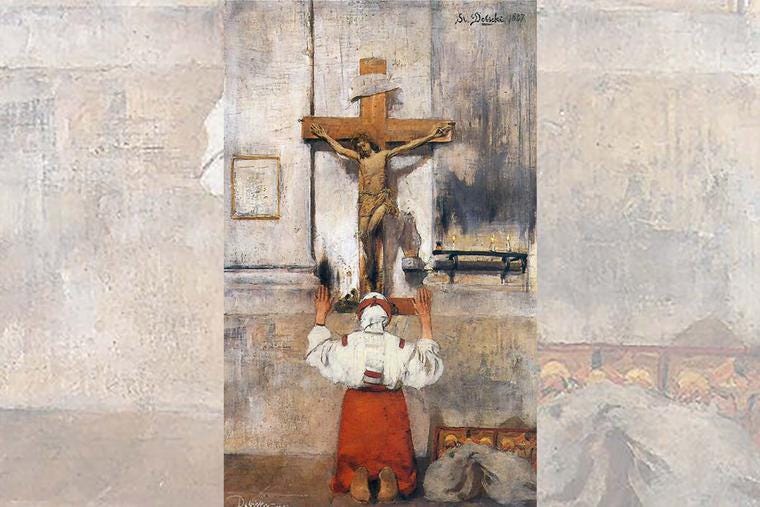 Stanisław Dębicki, “Pray,” 1887