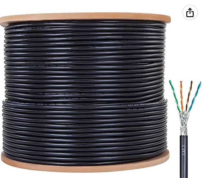 Cat7 bulk ethernet cable