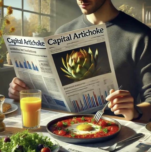 A person reading a newspaper while eating a bowl of food

AI-generated content may be incorrect.