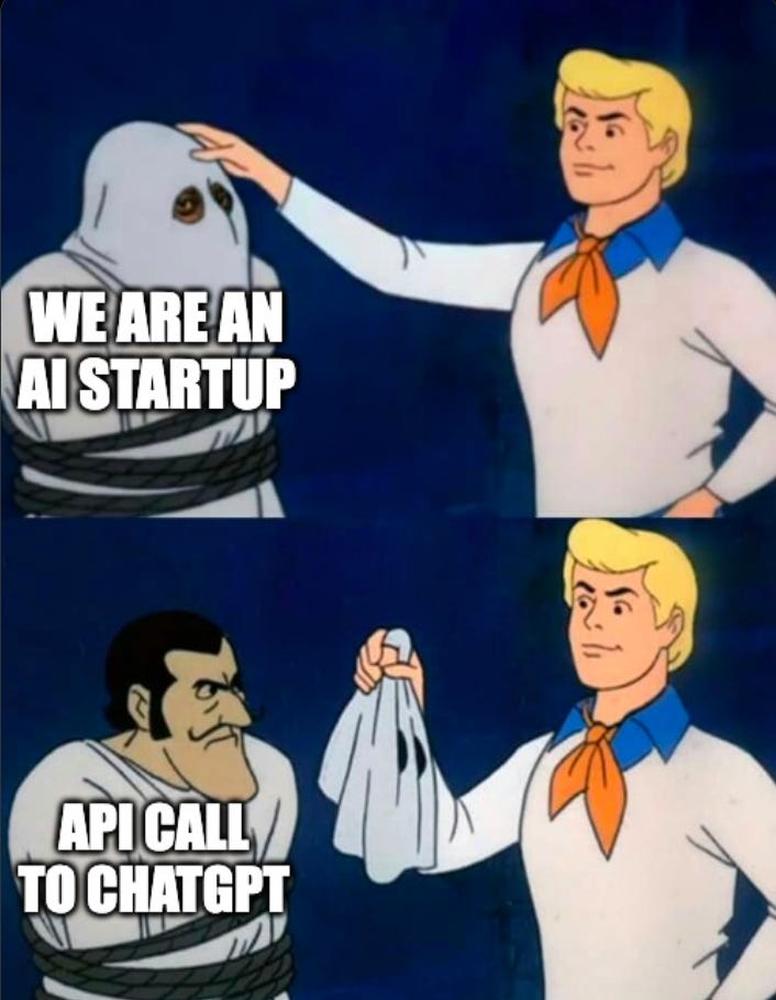아직도 수많은 AI 스타트업들의 해자moat은 집을 나갔고 API에 껍데기만 이쁘게 붙이는중