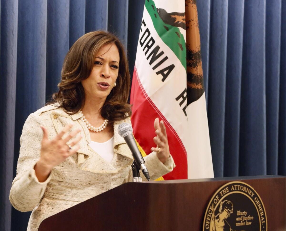 Kamala Harris as Attorney General