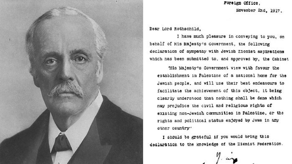 Palestinians say UK refuses request for apology over Balfour Declaration