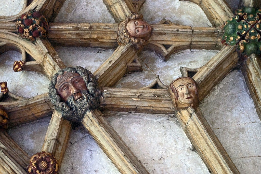 Roof boss in the Cloisters; Canterbury Cathedral, Kent. | Flickr