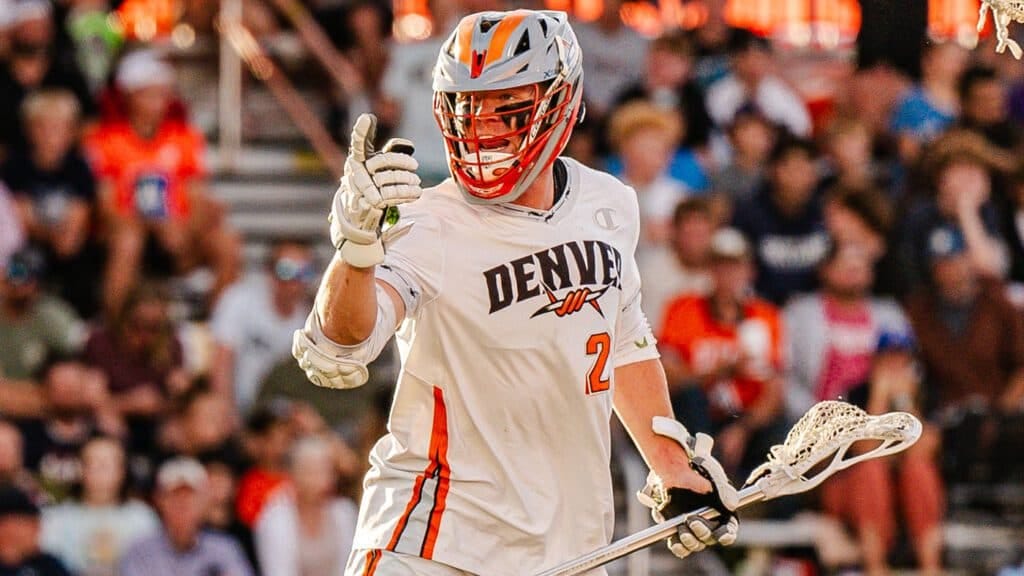 Denver Outlaws midfielder Justin Anderson Denver Outlaws midfielder Justin Anderson