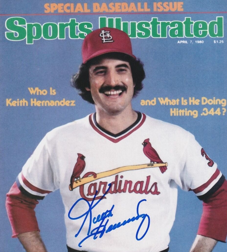 KEITH HERNANDEZ ST. LOUIS CARDINALS SPORTS ILLUSTRATED COVER SIGNED 8X10 |  eBay