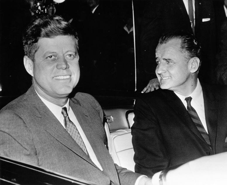 Photo of John F. Kennedy and George Smathers in Miami on March 9, 1962. Courtesy of the Miami Herald.