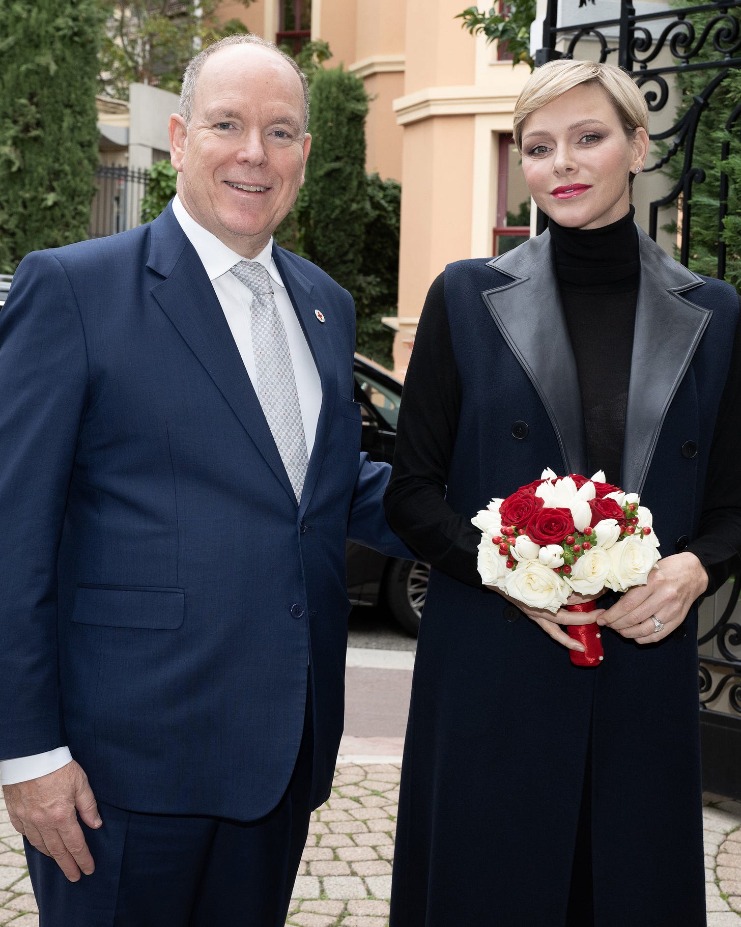 Monaco royals Prince Albert and Princess Charlene