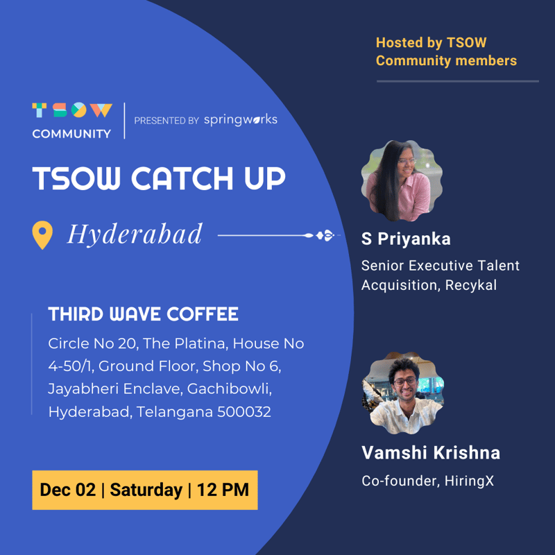 Cover Image for TSOW Catchup in Hyderabad