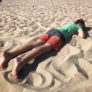 Passed out at Hermosa Beach