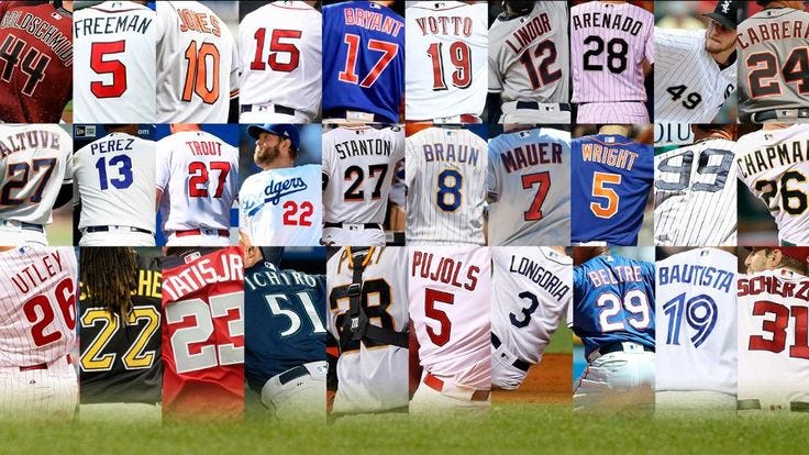 Each team's jersey number likely to be retired next | Team jersey, Jersey  numbers, Major league baseball