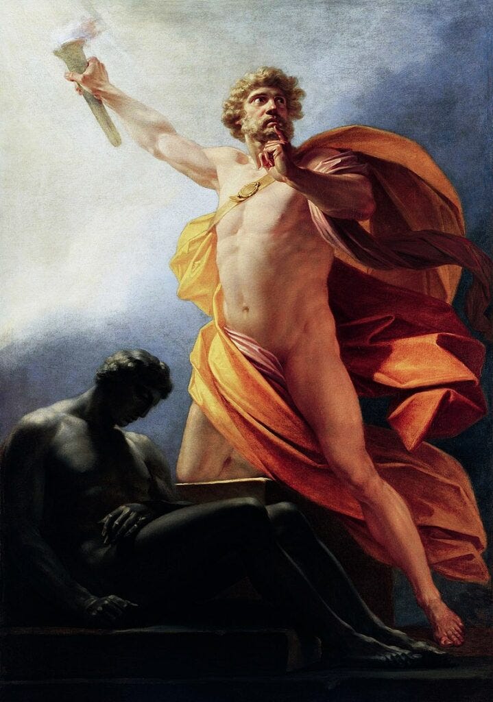 Prometheus Brings Fire by Heinrich Friedrich Füger