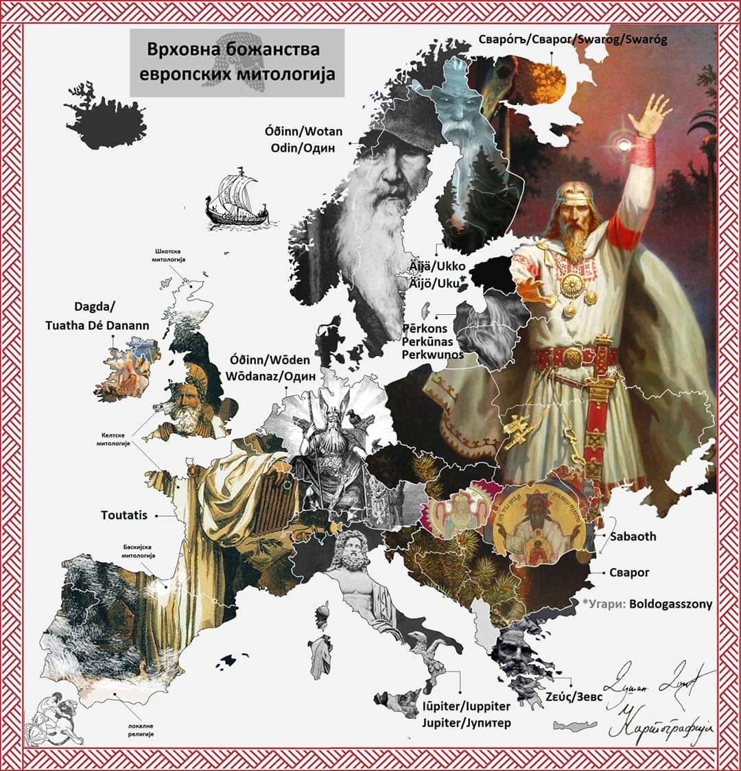 Indo-European gods map + a Slavic Vidun : r/IndoEuropean