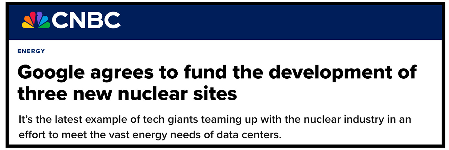 Headline on AI energy use