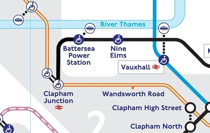 Tube map showing an extension of the Northern line to Clapham Junction. This image is totally doctored by us, not TfL. You can tell if you zoom in because we were in a rush and left a few rogue pixels round the edge of the curve