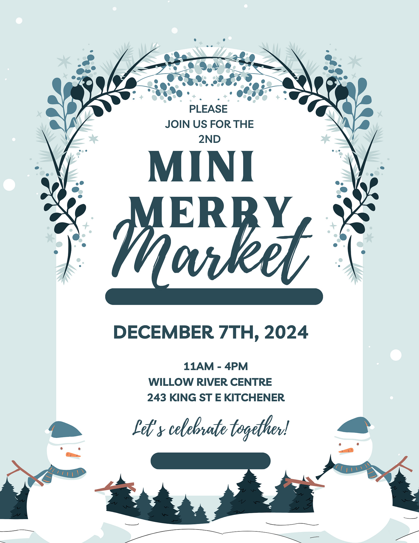 Mini Merry Market poster 