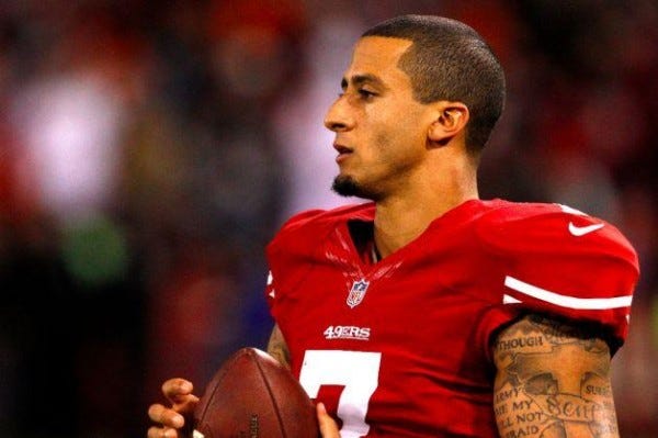 colin kaepernick bulge for san francisco quarterback images 2014